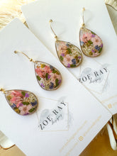 Load image into Gallery viewer, Pink Floral Teardrops - Medium
