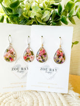 Load image into Gallery viewer, Pink Floral Teardrops - Medium
