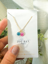 Load image into Gallery viewer, Pink and Blue Double Pendant
