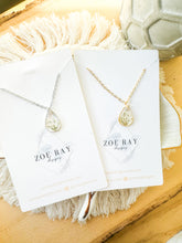 Load image into Gallery viewer, Queen Anne’s Lace Teardrop Pendant
