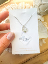 Load image into Gallery viewer, Queen Anne’s Lace Teardrop Pendant

