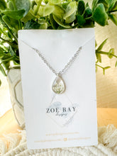 Load image into Gallery viewer, Queen Anne’s Lace Teardrop Pendant
