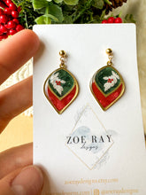 Load image into Gallery viewer, Green and Red Ornament Dangles
