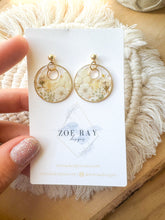 Load image into Gallery viewer, White Double Circles
