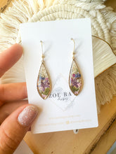 Load image into Gallery viewer, Star Flower Long Teardrops
