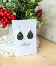 Load image into Gallery viewer, Green Festive Teardrops
