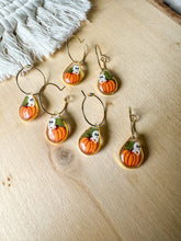 Load image into Gallery viewer, Pumpkin and Ghost Hoops
