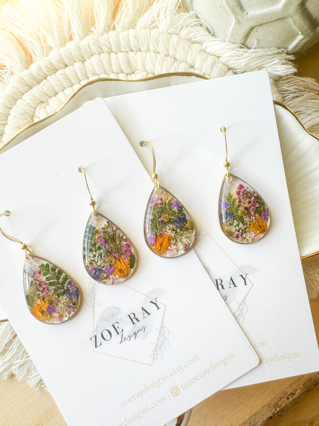 Wildflower Teardrops - Medium