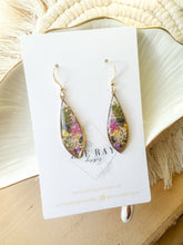 Load image into Gallery viewer, Colorful Floral Long Teardrops
