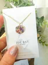 Load image into Gallery viewer, Starflower Hexagon Pendant

