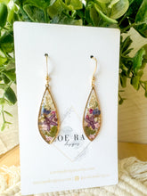 Load image into Gallery viewer, Star Flower Long Teardrops
