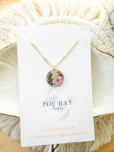 Load image into Gallery viewer, Small Purple Flower Pendant
