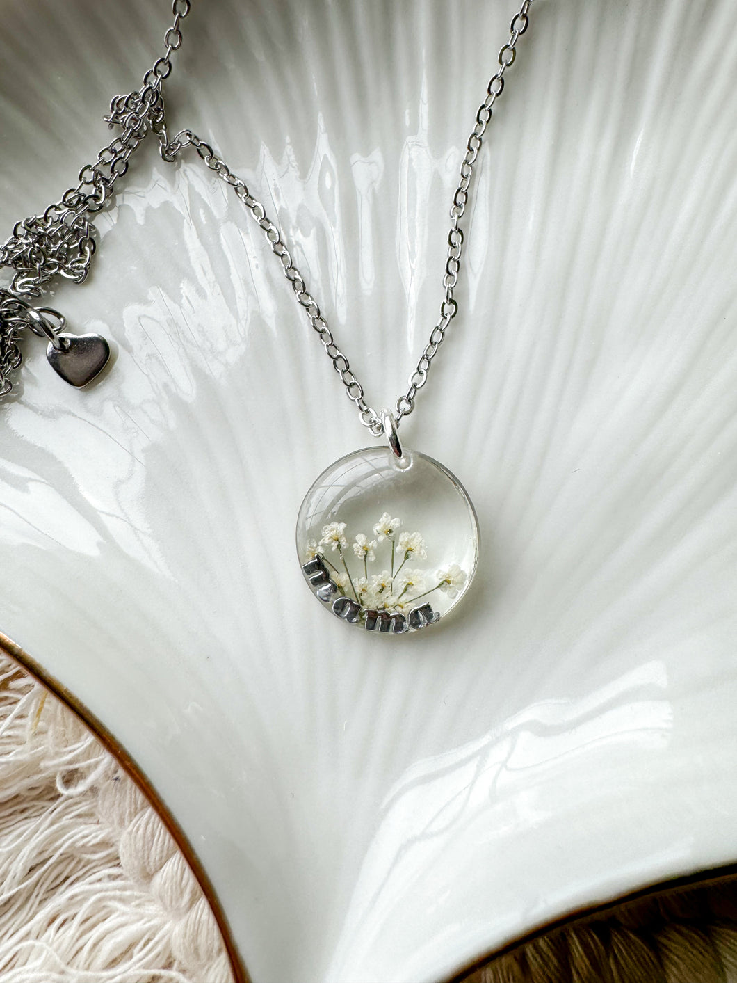 Silver Mama Necklace