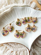 Load image into Gallery viewer, Wildflower Heart Dangles
