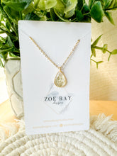 Load image into Gallery viewer, Queen Anne’s Lace Teardrop Pendant
