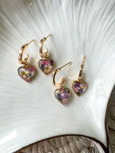 Load image into Gallery viewer, Dainty Heart Huggie Hoops
