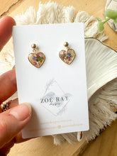 Load image into Gallery viewer, Wildflower Heart Dangles
