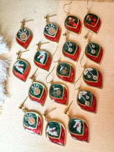 Load image into Gallery viewer, Green and Red Ornament Dangles
