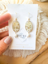 Load image into Gallery viewer, White Ovals and Pearls
