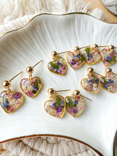 Load image into Gallery viewer, Wildflower Heart Dangles
