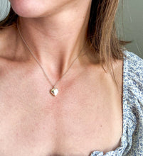 Load image into Gallery viewer, Gold Vermeil/ Gold Filled Forget Me Not Locket
