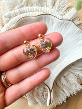 Load image into Gallery viewer, Wildflower Heart Dangles
