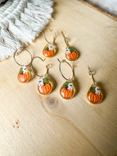 Load image into Gallery viewer, Pumpkin and Ghost Hoops
