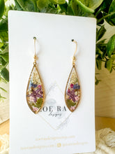 Load image into Gallery viewer, Star Flower Long Teardrops
