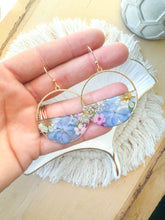 Load image into Gallery viewer, Blue Hydrangea Half Circles
