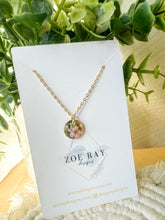 Load image into Gallery viewer, Dainty Pink Floral Pendant
