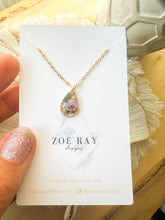 Load image into Gallery viewer, Small Purple Flower Pendant
