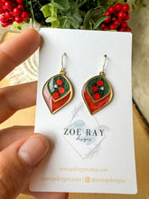 Load image into Gallery viewer, Green and Red Ornament Dangles
