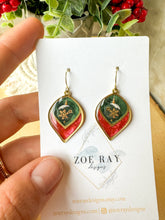 Load image into Gallery viewer, Green and Red Ornament Dangles
