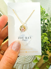 Load image into Gallery viewer, Dainty Pink Floral Pendant
