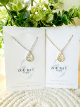 Load image into Gallery viewer, Queen Anne’s Lace Teardrop Pendant
