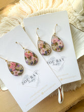Load image into Gallery viewer, Pink Floral Teardrops - Medium
