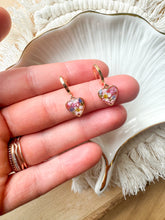 Load image into Gallery viewer, Dainty Heart Huggie Hoops
