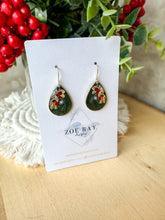 Load image into Gallery viewer, Green Festive Teardrops
