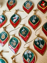 Load image into Gallery viewer, Green and Red Ornament Dangles
