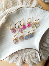 Load image into Gallery viewer, Dainty Heart Huggie Hoops
